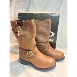 NEW Xelement Brown Leather Motorcyle Engineer Boots